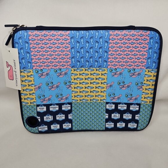 Vineyard Vines Patchwork Ipad Kindle Tablet Case Cover Travel Preppy Lobster - Picture 8 of 15